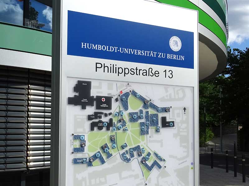 Gelände-Tastplan im Freien, Humboldt-Universität Berlin