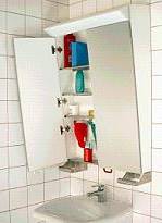 7� Schr�gfront - Spiegelschrank