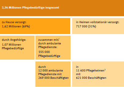 Pflegebed�rftige 2009 nach Versorgungsart