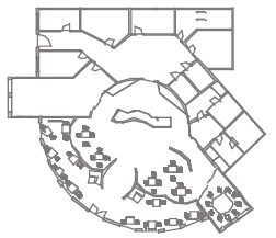 Grundriss integratives Cafe