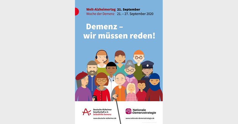 Icon 01.09.2020: 21.09.2020 Welt-Alzheimer Tag: Demenz - wir müssen reden! 