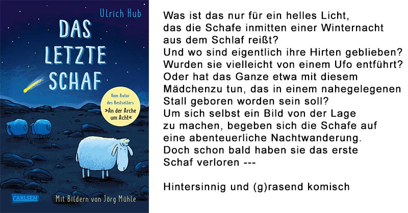 BuchtitelDas letzte Schsf von  Ulrich Hub (Autor), J&ouml;rg M&uuml;hle (Illustrator)