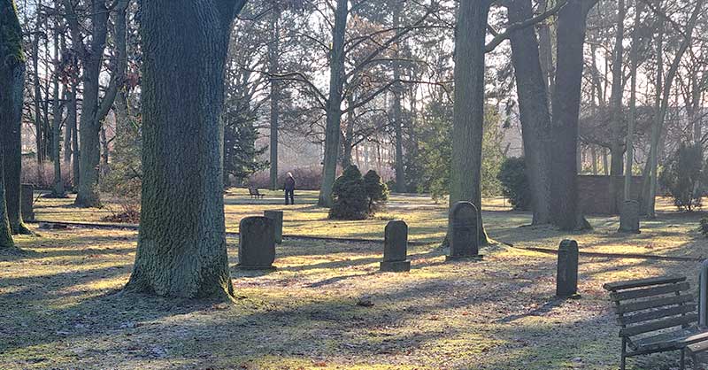 Frieden gibt es auf jedem Friedhof.