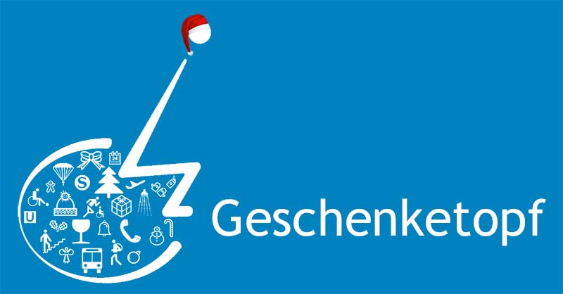 Weihnachtsgeschenke von nullbarriere.de - Logo mit weihnachtlicher Füllung