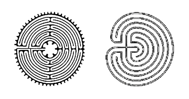 Chatres und kretisches Labyrinth
