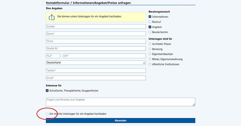 nullbarriere.de Kontaktformular