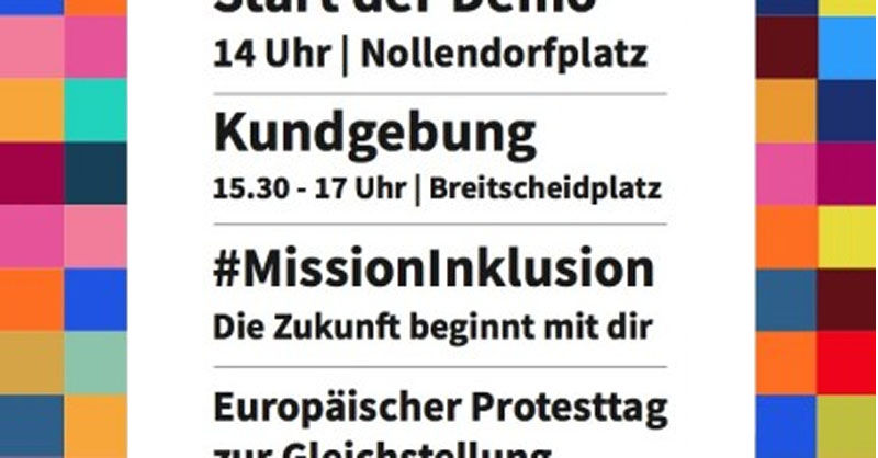 02.05.2019: Demo für Barrierefreiheit flyer Protesttag-behinderte