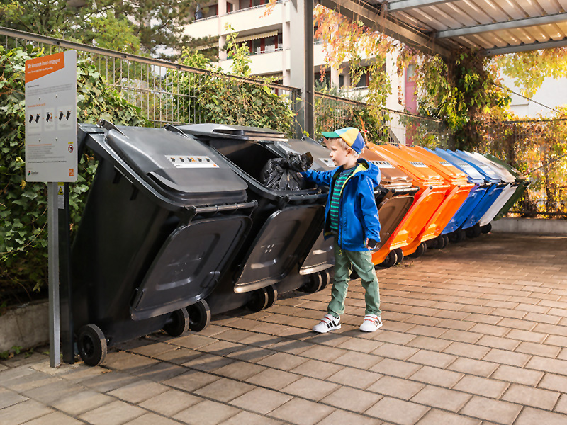 Müllentsorgung für Schulkind möglich