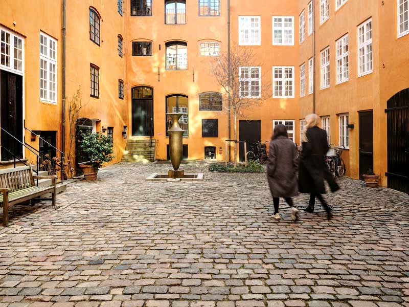 Innenhof der ehemaligen Carlsberg-Bauerei und heutiger Sitz der Carlsberg-Stiftung in Kopenhagen