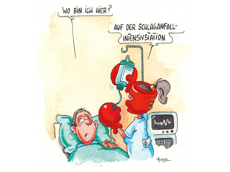 Cartoon - Person im Rolli ist gefallen. Personen stehen herum, fotografieren und fragen, warum keiner hilft