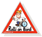 Autoaufkleber Rolli an Bord Autoaufkleber Rolli an Bord