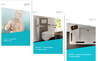 Cover der Kataloge für flexible, barrierefreie Badezimmerlösung