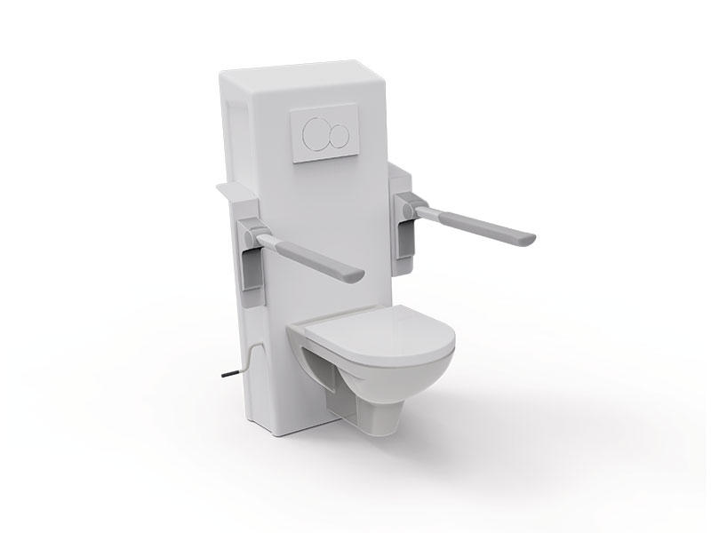 höhenverstellbarer Toilettenlifter