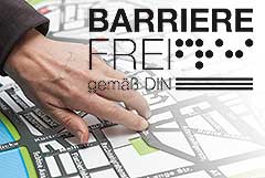 Taktiler Stadtplan Stadtplan als Tastplan