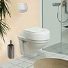 Toilettensitzerhöhung 12 cm, auf wandhängendes WC montiert