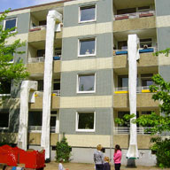 Evakuierung aus dem Balkon