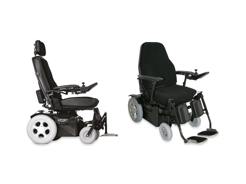 Rollstuhl mit Heckantrieb