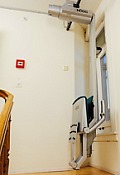 Sitztreppenlift in Parkstellung
