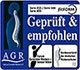 AGR-Gütesiegel Gütesiegel Geprüft und Empfohlen von der Arbeitsgemeinschaft Gesunder Rücken e.V. für die Fitform-Pflege- und Ruhe-Sessel