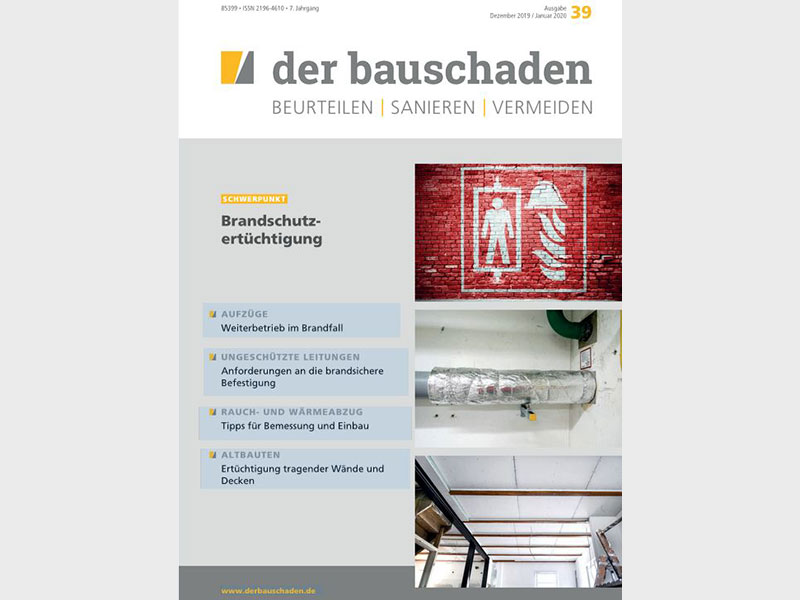 Cover Fachzeitschrift der Bauschaden